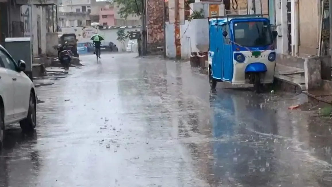 Rajasthan's Weather Transformation: Rain and Hail Provide Relief from Heat