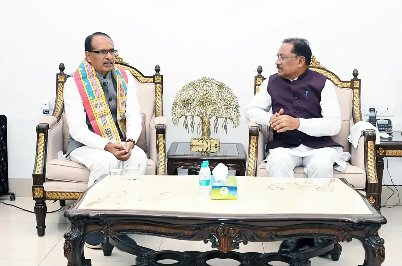 क्या रायपुर में केंद्रीय कृषि मंत्री शिवराज सिंह चौहान ने सीएम विष्णुदेव साय से मुलाकात की?