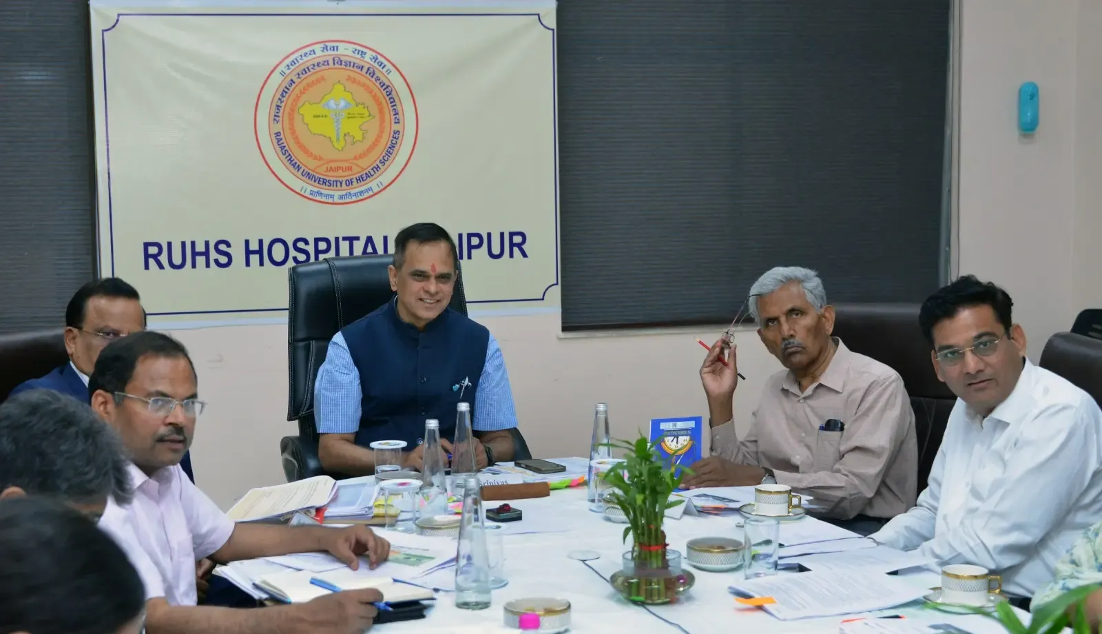 Chief Secretary V. Srinivas Urges Swift Development of RIMS at RUHS Hospital