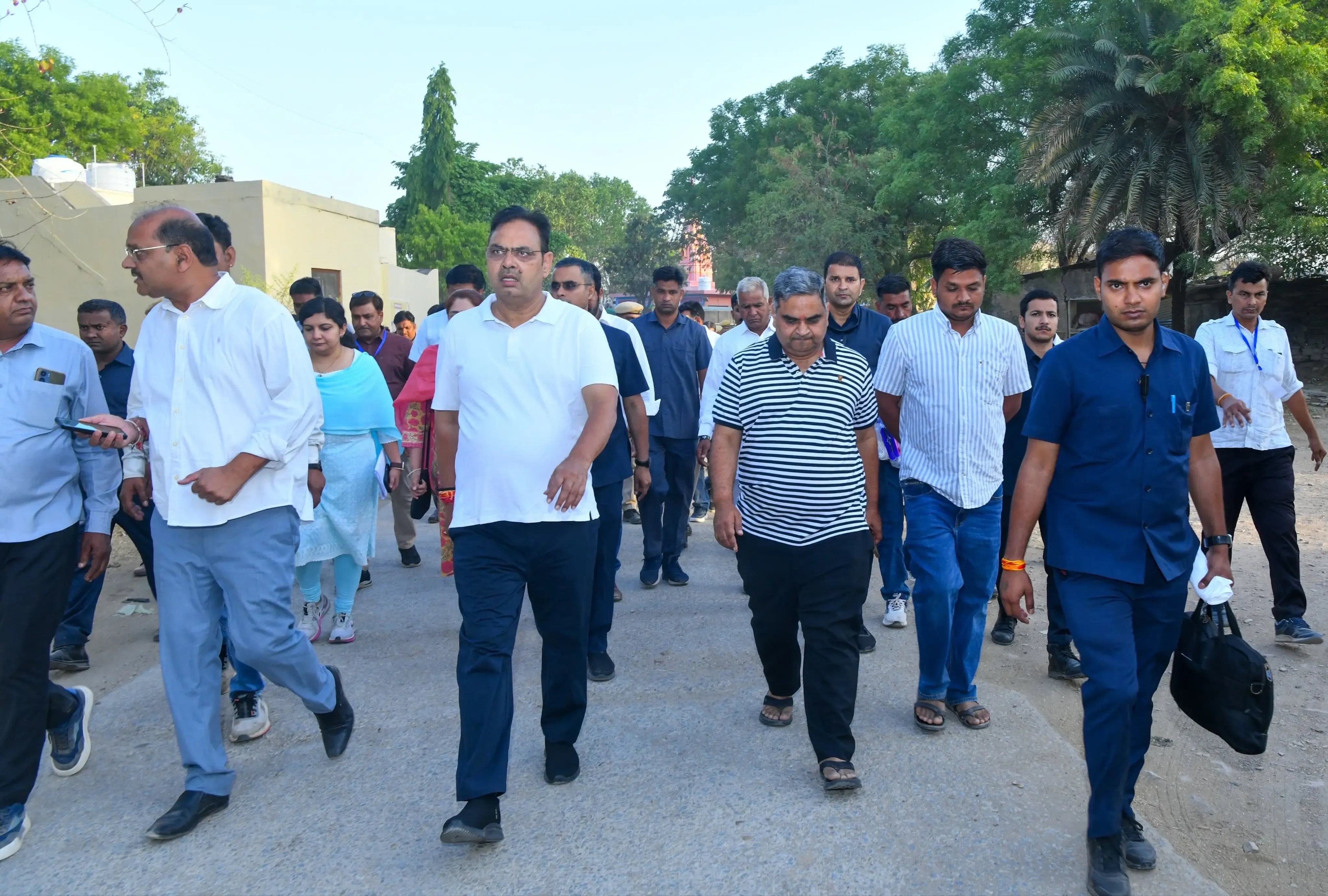 Rajasthan CM Bhajanlal Sharma tours Bambori village, reviews welfare schemes