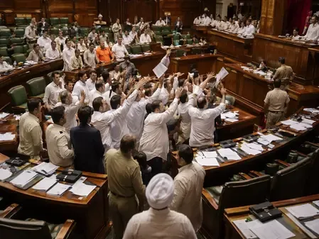What Caused the Rajasthan Assembly to Adjourn Three Times?