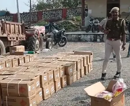 क्या राजस्थान में अवैध विस्फोटक सामग्री से भरी पिकअप जब्त हुई?