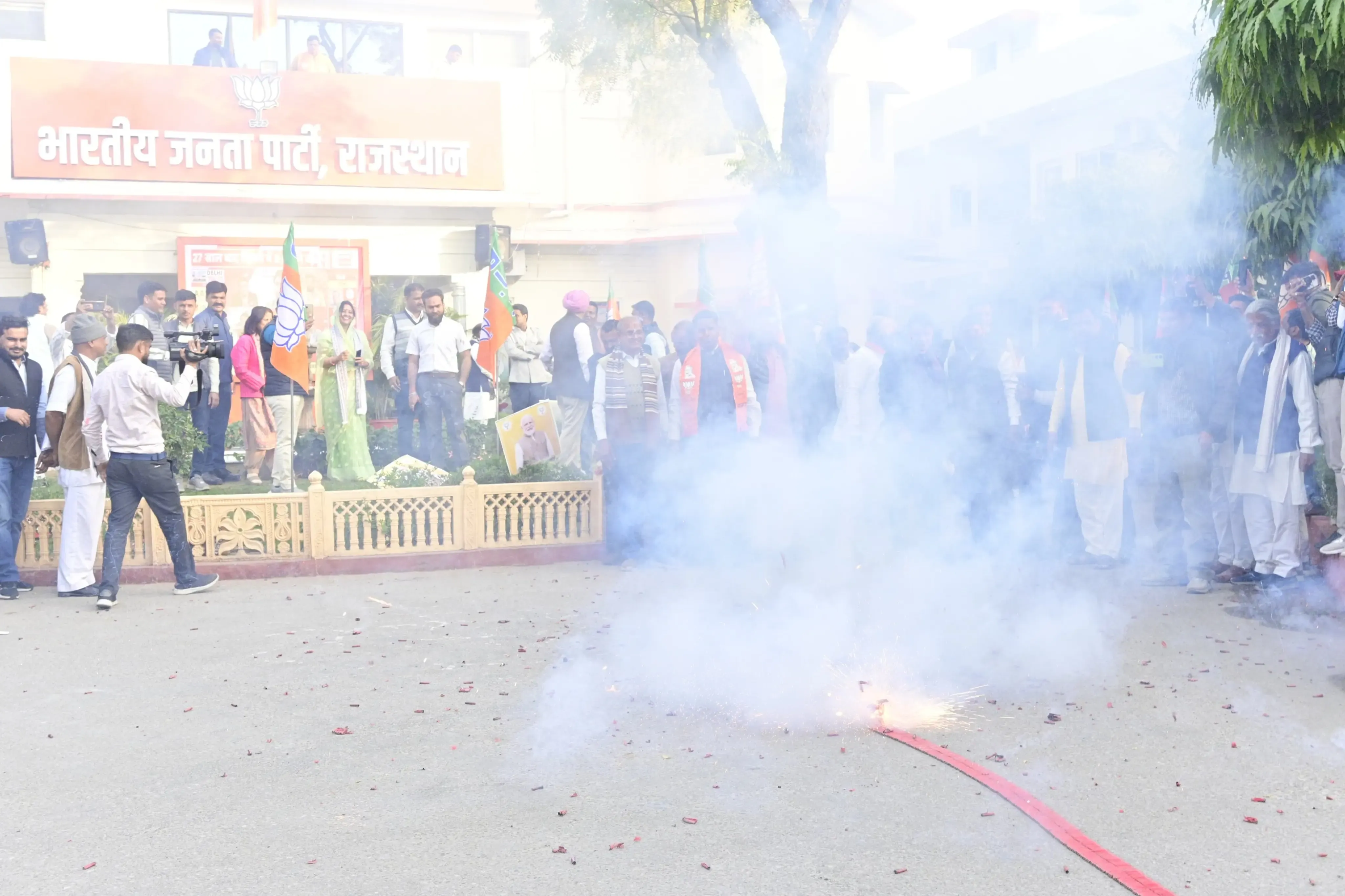 Rajasthan BJP Celebrates PM Modi's Triumph in Delhi Assembly Elections