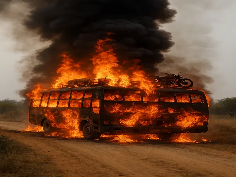 What Caused the Rajasthan Bus Fire Near Jaipur?