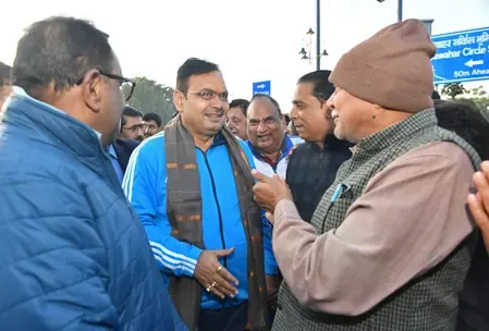 Rajasthan CM surprises morning walkers with unannounced visit to Jaipur's Jawahar Circle
