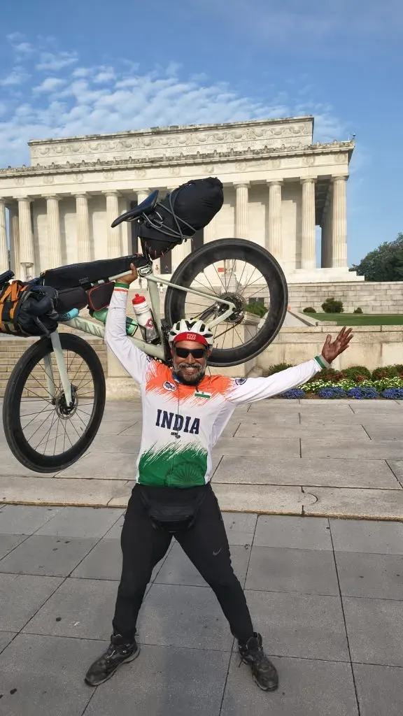 Rajasthan cyclist Nitin Saini completes Trans Am Bike Race in 28 days