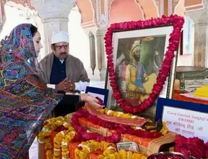 Rajasthan's Deputy CM Diya Kumari Honors Guru Gobind Singh's Sword at City Palace