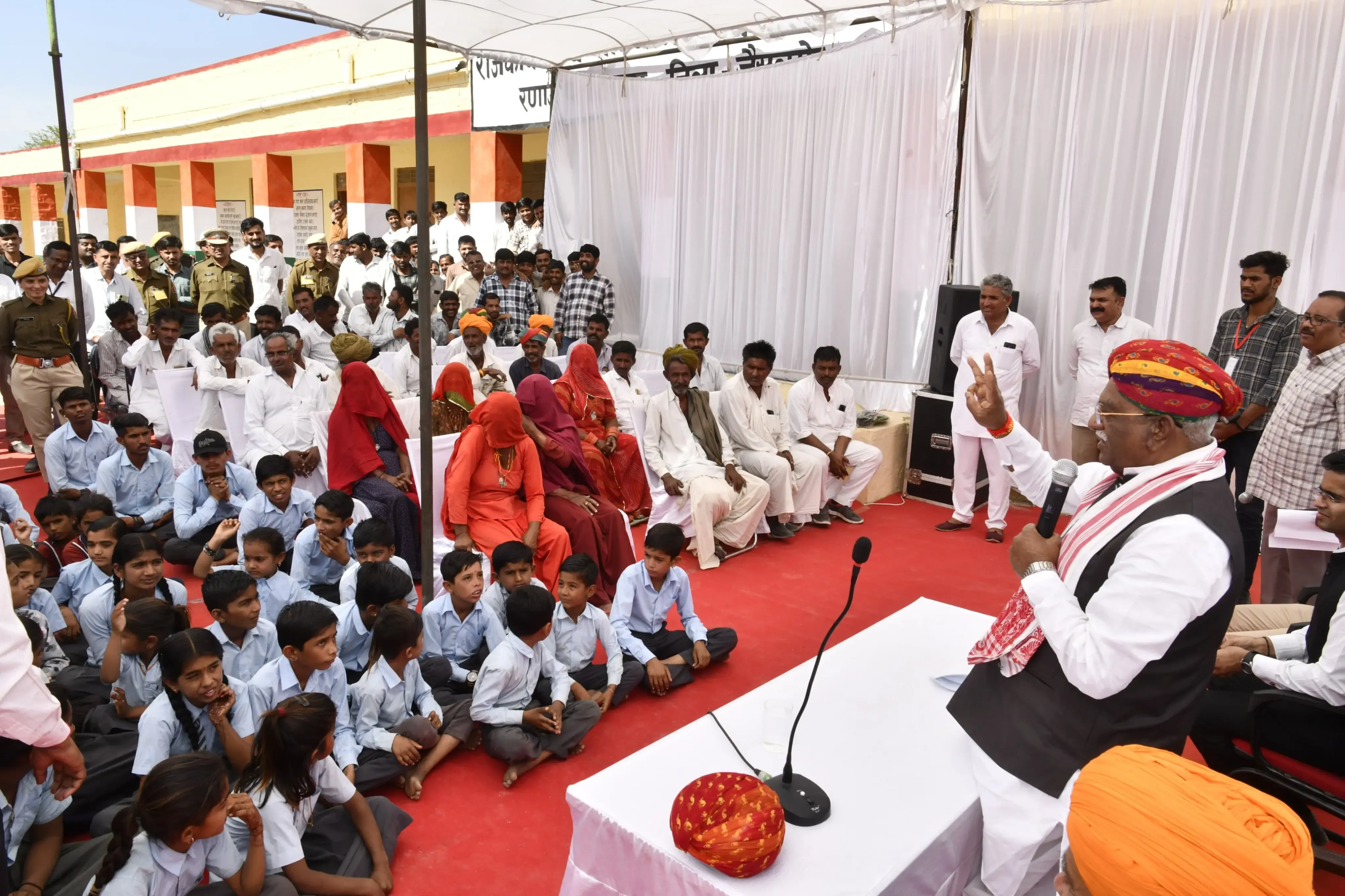 Rajasthan Governor Conducts Security Meeting and Engages with Border Village Residents