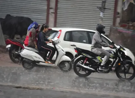 What Impact Did Heavy Rains Have in Rajasthan?