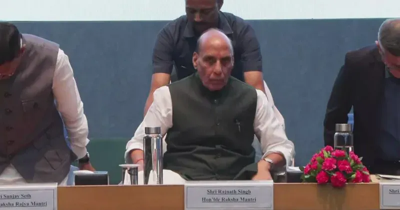 Rajnath Singh addresses AFHQ Civilian Services Day in New Delhi