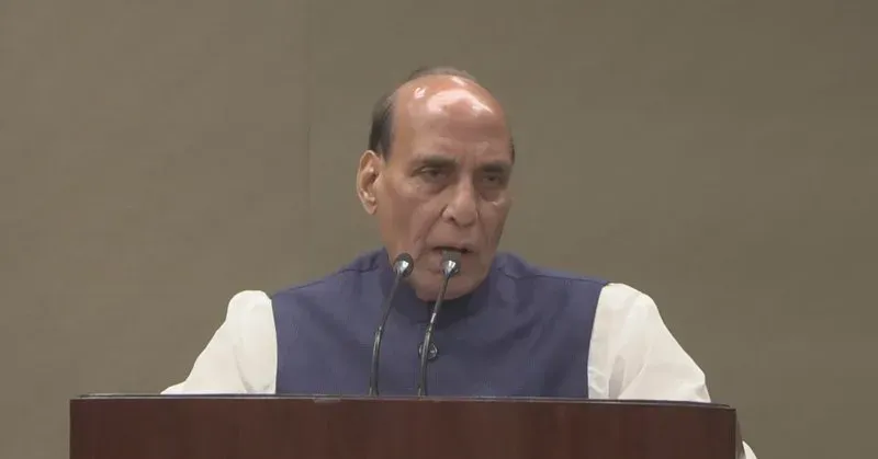 Rajnath Singh addresses RSS centenary book launch event