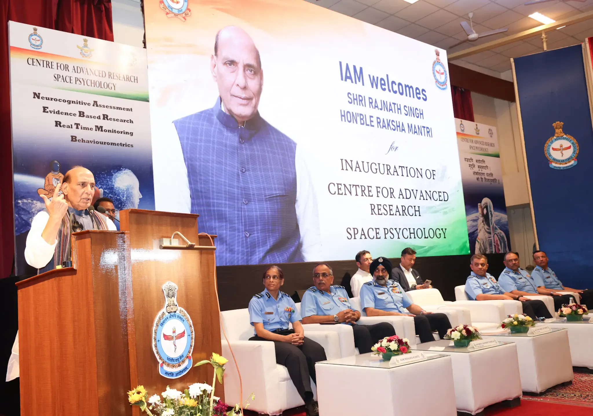 Rajnath Singh Advocates for Enhanced Research in Aerospace Medicine