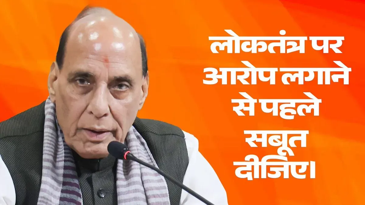 Rajnath Singh challenges Rahul Gandhi to back poll fraud claims with proof