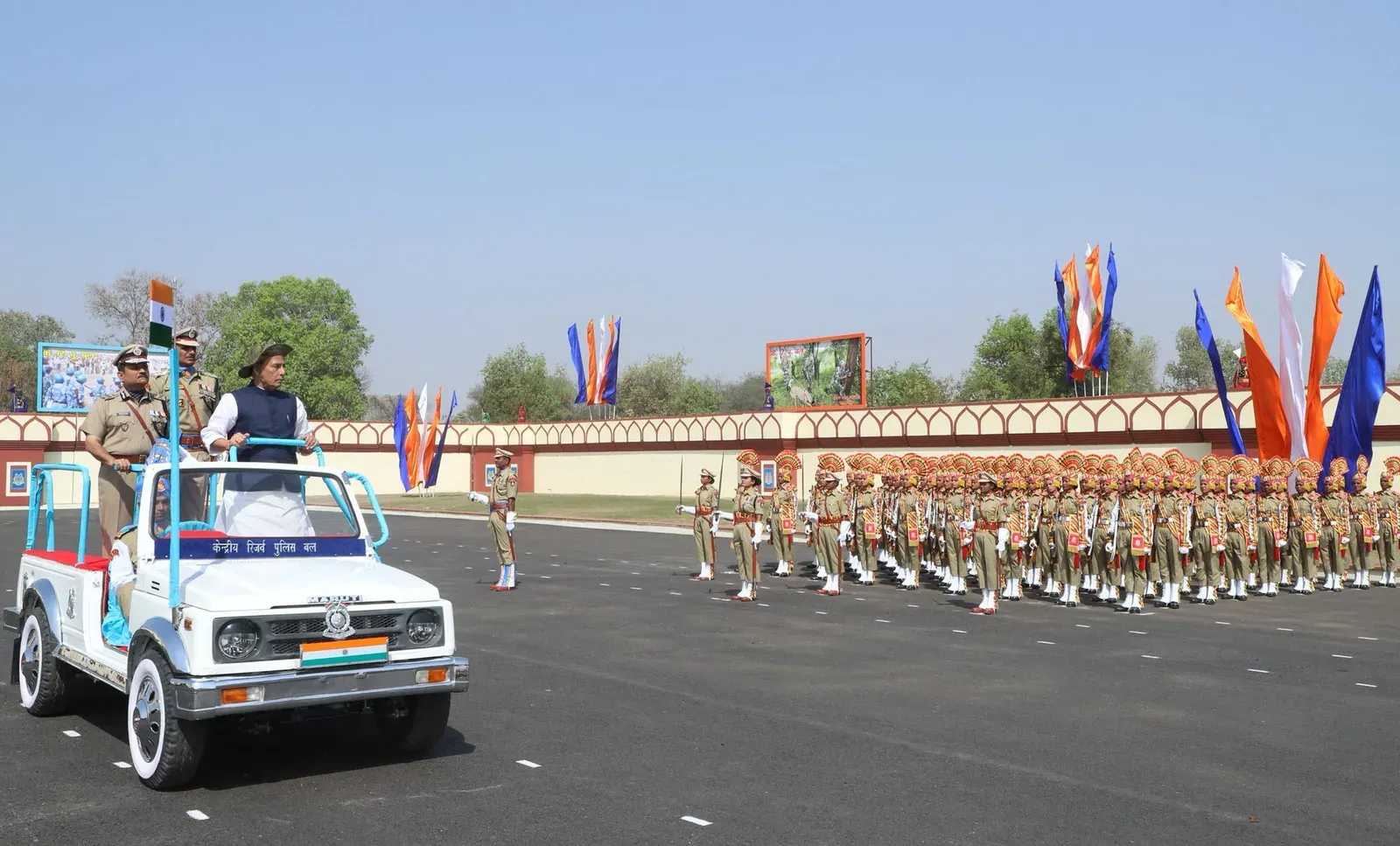 Rajnath Singh Greets CRPF on 87th Raising Day