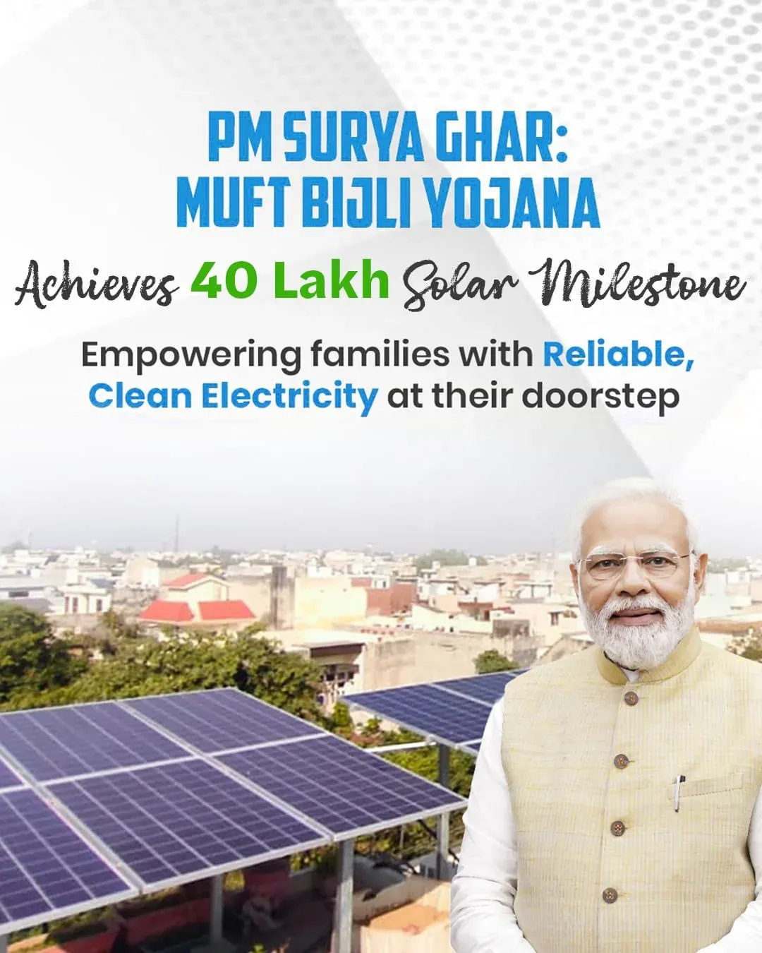 Rajnath Singh hails 40-lakh PM Surya Ghar milestone