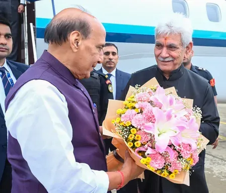 Rajnath Singh drives to Drass for 26th Kargil Vijay Diwas amid bad weather