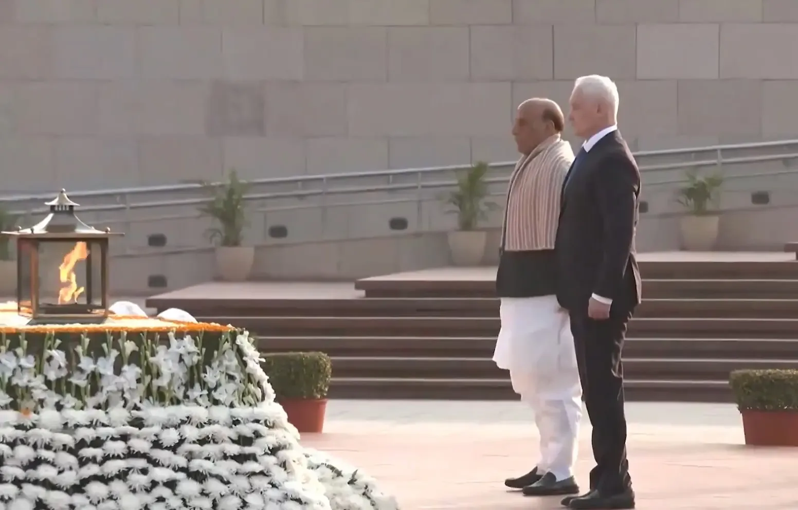 Did Rajnath Singh and Andrei Belousov Pay Tribute at the National War Memorial?