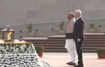Rajnath Singh, Russian counterpart Belousov lay wreath at National War Memorial 