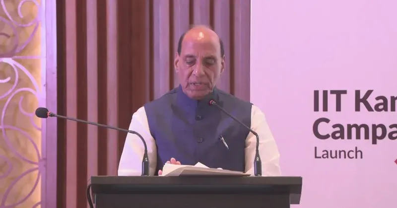 Rajnath Singh Speaks at IIT Kanpur's 'Greater Than Us' Campaign