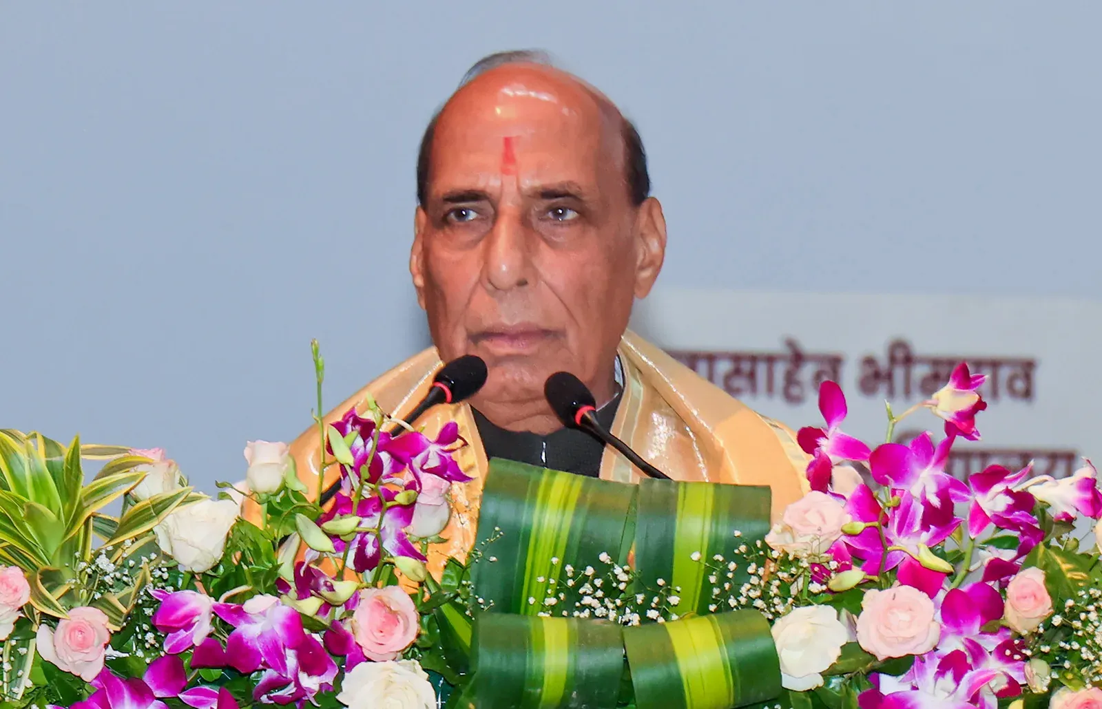Rajnath Singh urges youth to pursue change through constitutional means