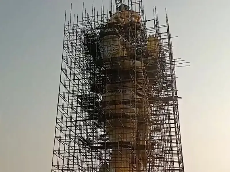 क्या राजसमंद में 131 फीट ऊंची बालाजी की प्रतिमा बनकर तैयार हो गई है?