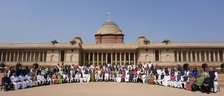 राज्यसभा से सेवानिवृत्त हो रहे सांसदों को सभापति ने दी विदाई