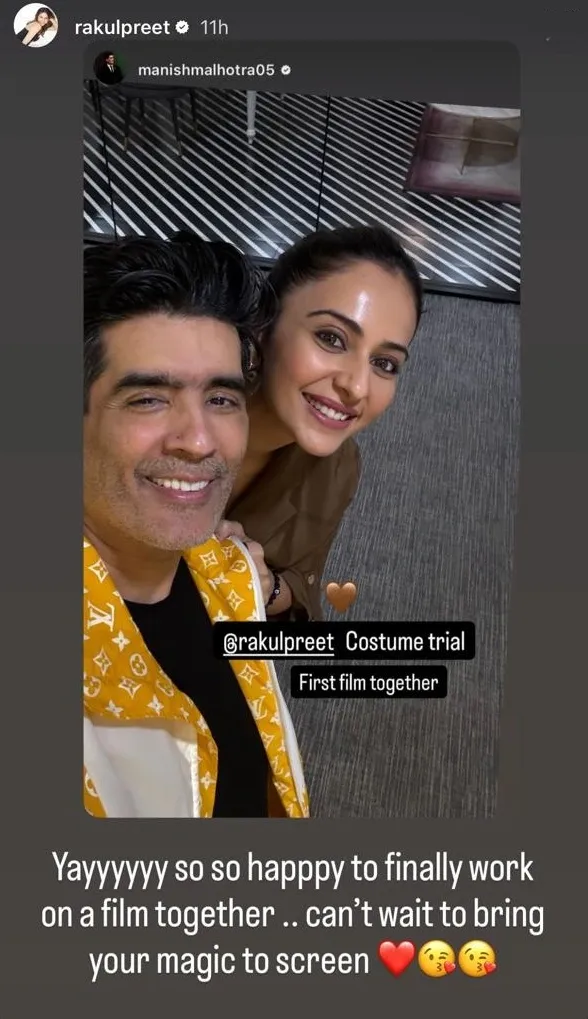 Is Rakul Preet Singh Excited to Collaborate with Manish Malhotra on a Film?