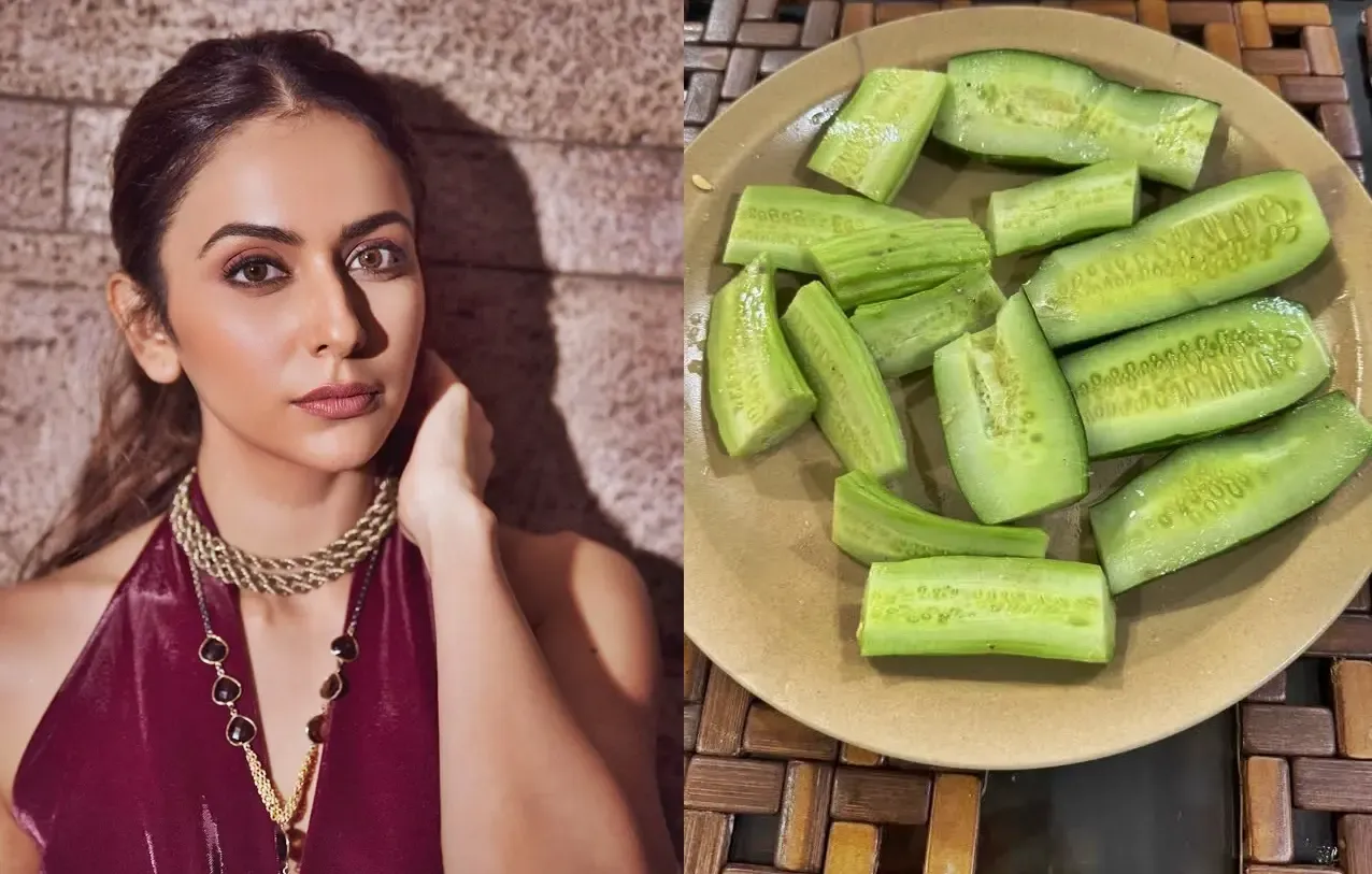 Rakul Preet Singh Enjoys Fresh Homegrown Cucumber and Kakdi