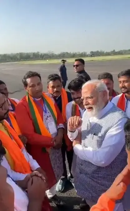 पीएम मोदी ने कूचबिहार में चुनावी मिजाज समझने के लिए भाजपा कार्यकर्ताओं से की मुलाकात