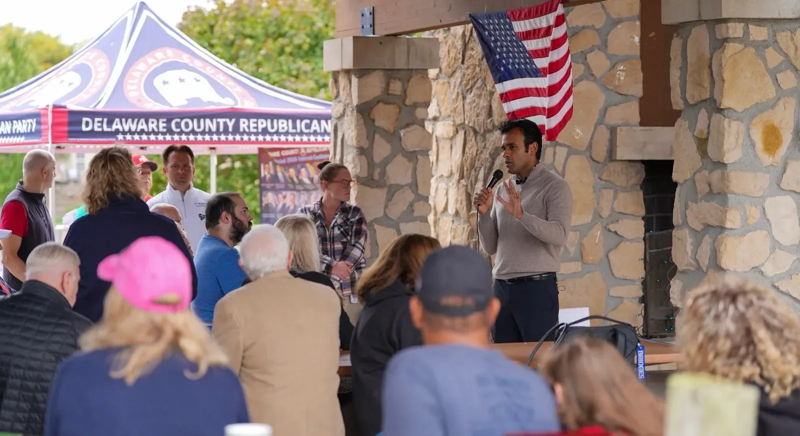 Ramaswamy at Delaware County Rally: End Sanctuary Cities