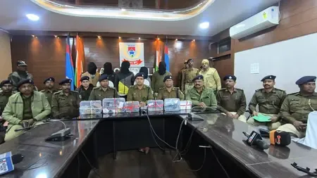 रांची में अवैध आर्म्स की तस्करी करने वाले गिरोह का भंडाफोड़, बड़ी मात्रा में हथियारों के साथ पांच गिरफ्तार