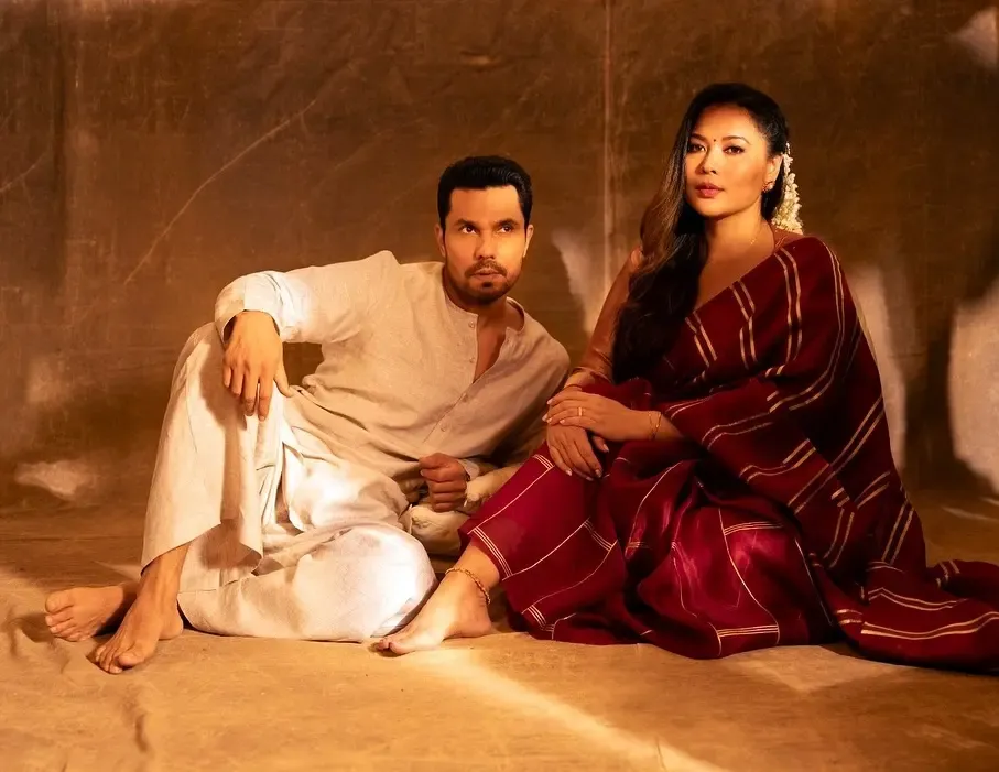 How Did Randeep Hooda and Lin Laishram Celebrate Navratri in Traditional Style?