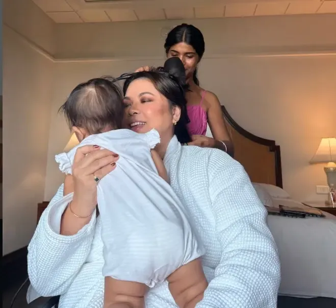 Lin Laishram shares motherhood struggle of getting ready with baby Nyomica