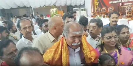 N. Rangasamy sworn in as Puducherry CM for record 5th time
