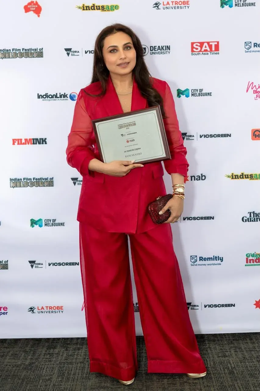 Rani Mukerji honoured at IFFM 2026 for three decades of iconic roles