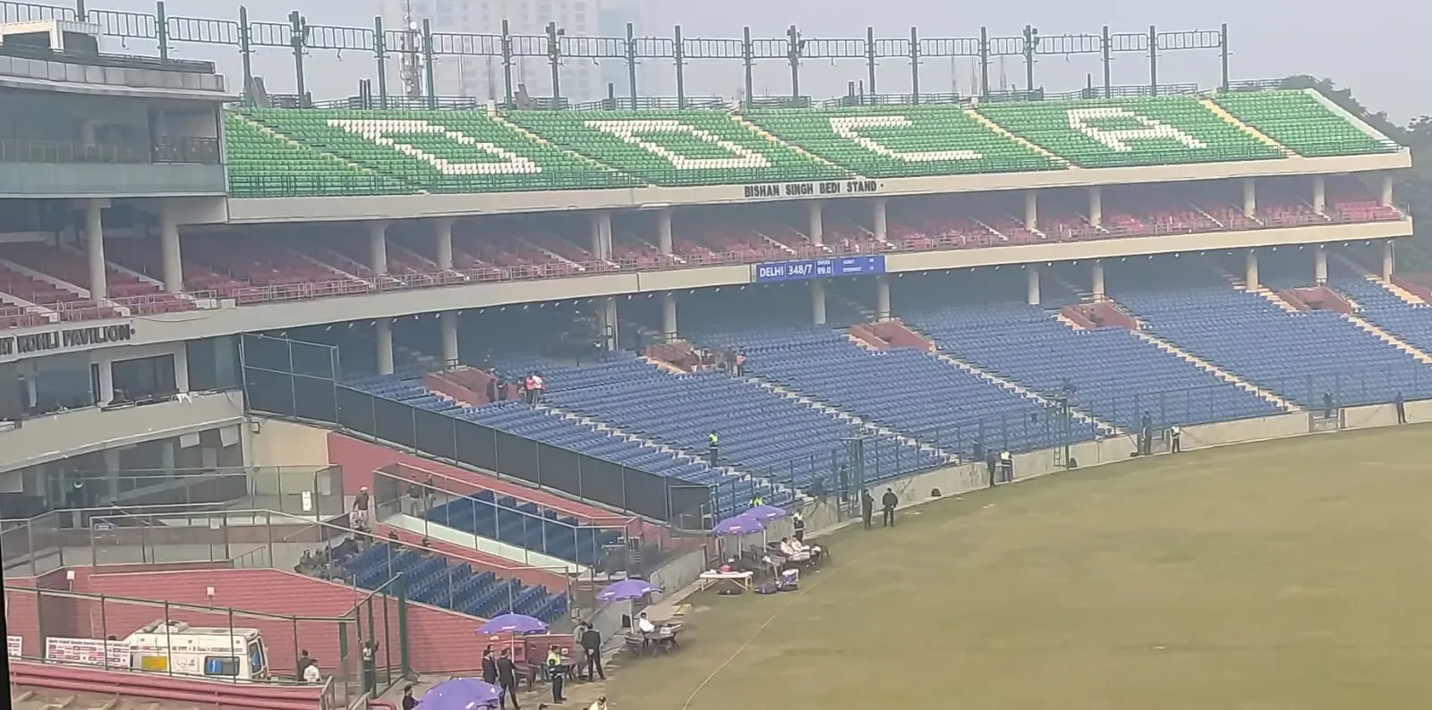 Ranji Trophy: Black Covers Erected at Bishan Singh Bedi Stand Amidst Kohli Chants