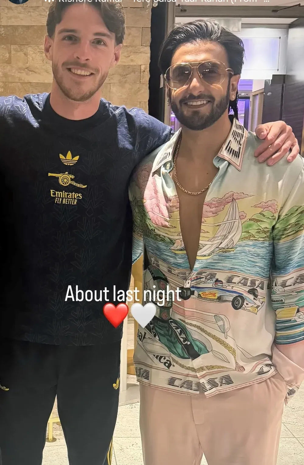 Ranveer Singh meets Arsenal's Declan Rice in Budapest amid Don 3 row
