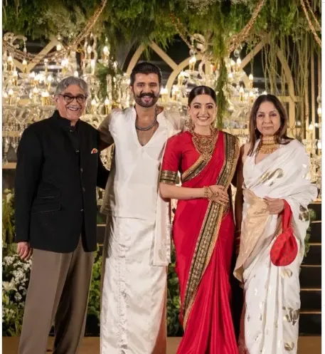 नीना गुप्ता ने रश्मिका और विजय के रिसेप्शन में दी शुभकामनाएं, साझा की खूबसूरत तस्वीरें