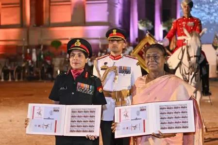 राष्ट्रपति भवन में पीबीजी की डायमंड जुबली: राष्ट्रपति मुर्मू ने प्रदान किया सिल्वर ट्रम्पेट और बैनर