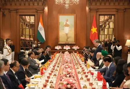 राष्ट्रपति भवन में वियतनाम के राष्ट्रपति तो लाम के सम्मान में भोज, दोनों देशों के रिश्तों को मजबूत करने पर जोर