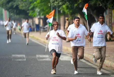 How was Rashtriya Ekta Diwas celebrated in Noida?