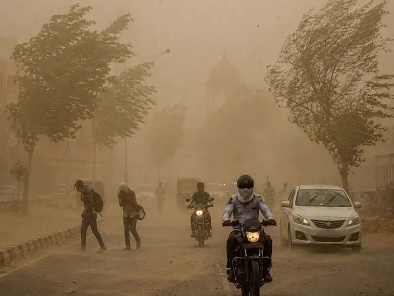 Red alert in Rajasthan as dust storms, winds hit 10+ districts