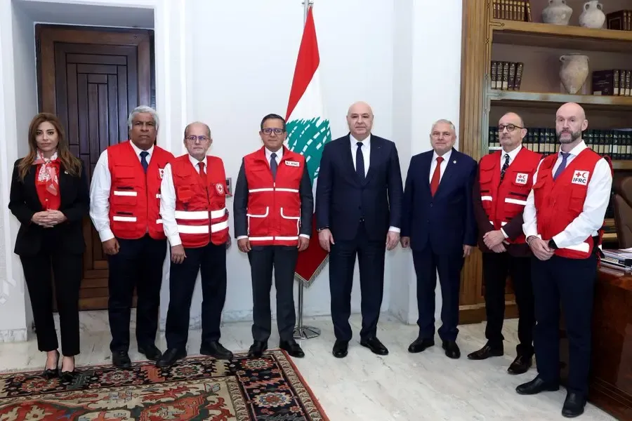 लेबनान राष्ट्रपति जोसेउ आउन ने रेड क्रॉस से की मुलाकात, इजरायली हमलों को बताया मानवाधिकार उल्लंघन