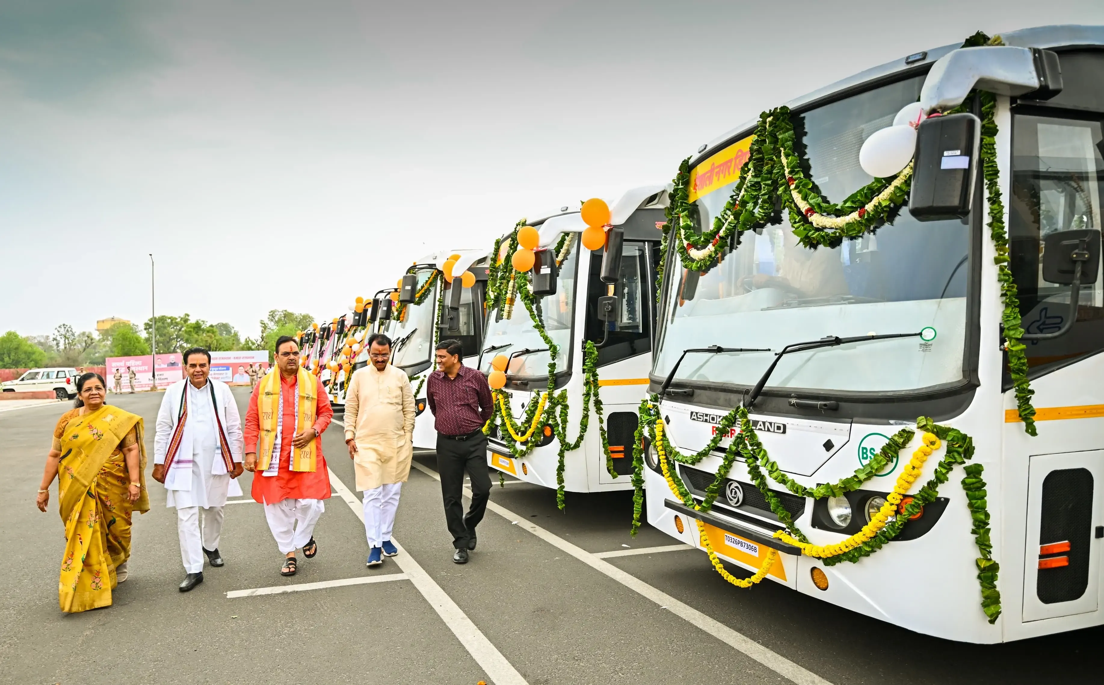 Chief Minister Bhajanlal Sharma Celebrates Rajasthan Day with New Bus Launch