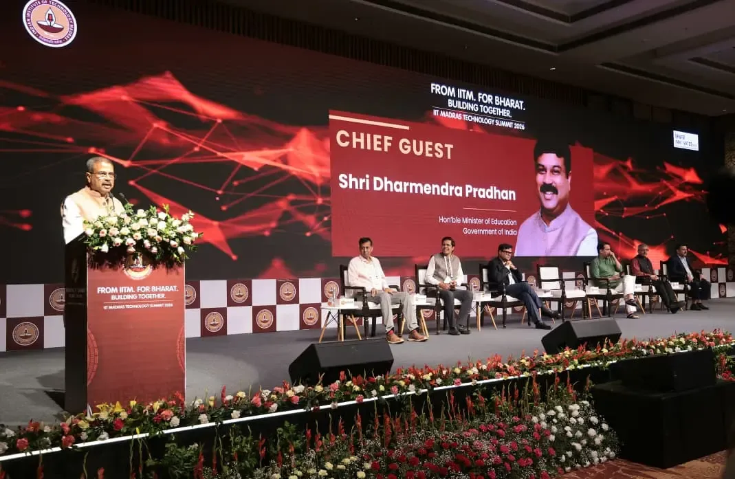 IIT मद्रास टेक्नोलॉजी शिखर सम्मेलन 2026: धर्मेंद्र प्रधान बोले, रिसर्च अकादमिक सीमाओं से बाहर निकलकर समाज को दे ठोस समाधान