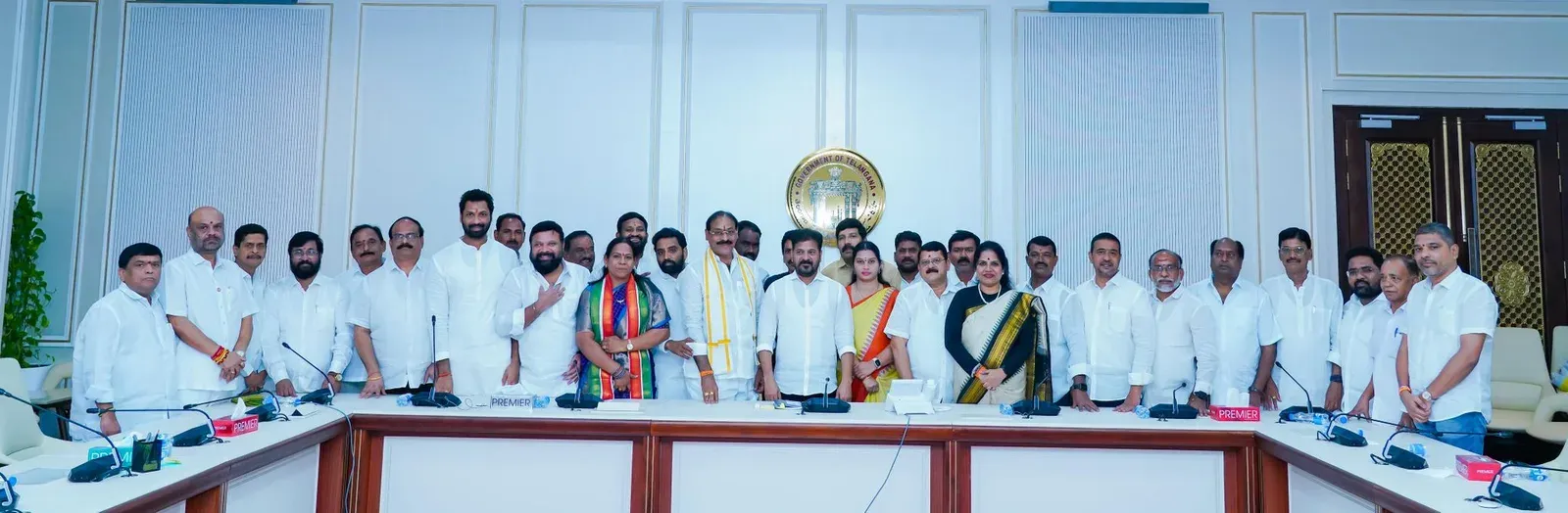Revanth Reddy meets newly appointed corporation chiefs at Secretariat
