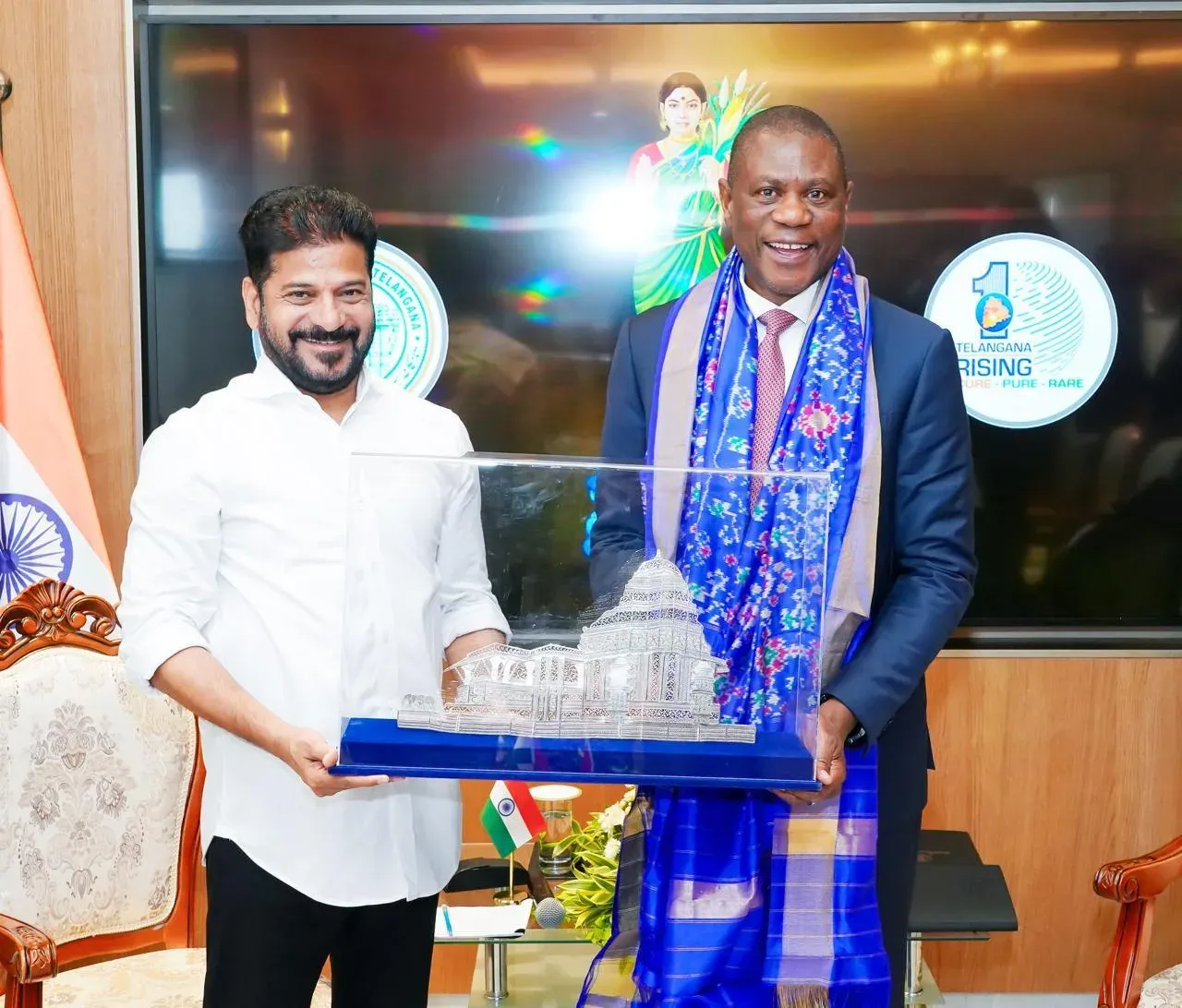 Revanth Reddy meets South Africa Deputy President Mashatile