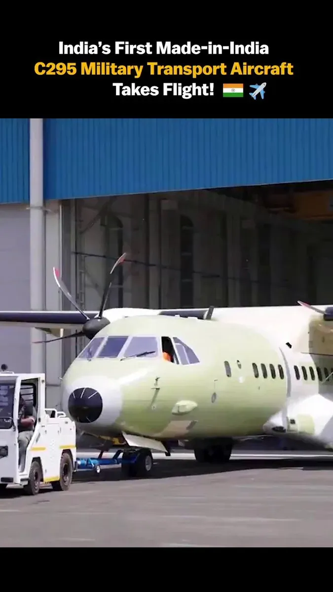 Rijiju Hails Made-in-India C-295 Maiden Flight Milestone