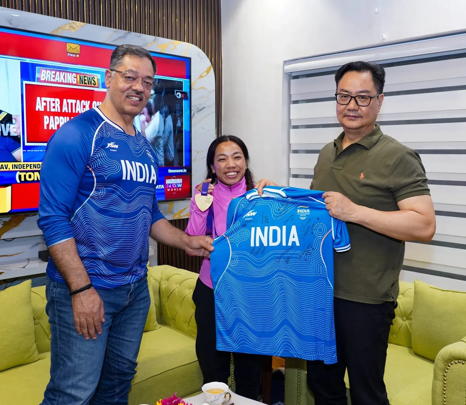 Rijiju hails Mirabai Chanu's feat at Glasgow 2026 CWG