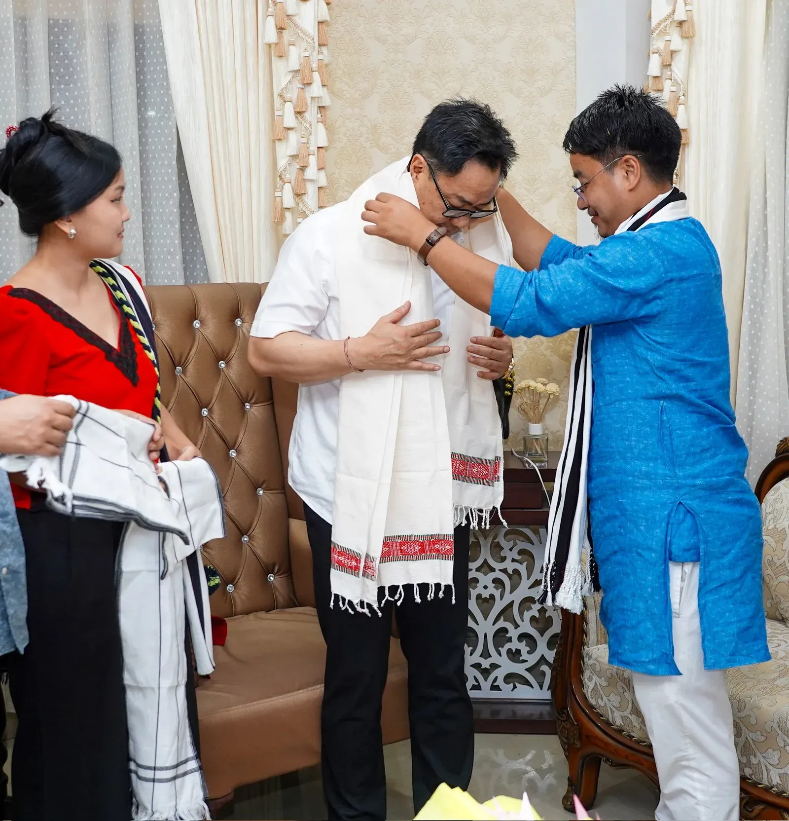 Rijiju Meets BJYM Arunachal Delegation in Itanagar